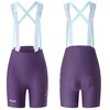 Rockbros YDDK017-1 TVI Women's Cycling Shorts with Bib and Pad Size M - Violetinė