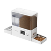 Rojeco 2 in 1 Pet Vanduo Fountain 3.5L & Feeder 5L Button Verson (baltas)