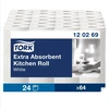 Roku dvieļi TORK Premium Kitchen, 2 sl., 64 lapiņas rullī, 24 cm x 15.4 m, baltā krāsā, 2 gab./iepak.