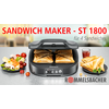 Sumuštinių keptuvas Rommelsbacher Rommelsbacher Sandwich Maker ST 1800, sandwich maker (slate)