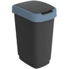 rotho Atkrit.konteiners 25L Twist, juodas/mėlynas