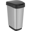 rotho Atliekų konteineris 25 l, Twist, IML sidabro spalvos