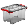 Dėžė su dangčiu Evo Total Rotho 39.3x28.3x23cm/15L permatoma/pilka