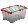Bikuvalt Dėžė su dangčiu Evo Total Rotho 59x39.5x28cm/44L permatoma/pilka