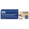 Servetėlės dozatoriui TORK PREMIUM XPRESSNAP SNACK, 2 sluoksnių, lapelio dydis 21,6 x 21,6 cm, 5 x 100 servetėlių, baltos su lapų raštu