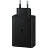 Samsung EP-T6530NBE travel charger | 65W | USB-C, USB-A | juodas (Pažeista pakuotė)