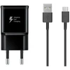 Galaxy EP-TA200EBE + EP-DG970BBE Samsung 15W kelioninis įkroviklis + USB-C duomenų kabelis, juodas (OOB Bulk)
