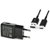 „Samsung EP-TA200EBE“ kelioninis įkroviklis | 15 W | USB-A, USB-C | su pridėtu USB-A–USB-C laidu | juodas (OEM)