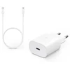 Samsung EP-TA800 travel charger | 25W | PD | USB-C | with USB-C to USB-C cable included | baltas (OEM)