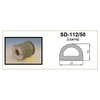 Sanok Sandarinimo juosta D profilio 21x15mm Juoda 50m