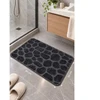 Sauber Vannas istabas paklājs 50x80cm tumši pelēks akmens raksts