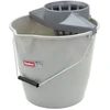 Sauber Round bucket 12L with push-button and metal handle
