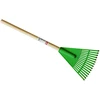 Sauber Small rake with wooden handle žalias 19cm