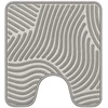 Sauber WC paklājs 50x55cm gaiši pelēks/sudrabains