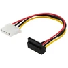 SAVIO AK-42 Maitinimo kabelis / adapteris Molex 4pin F-SATA 15pin F kampinis, 10 vnt.