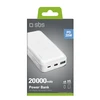 SBS 20000 mAh multi-port power bank su 20W Power Delivery technology baltos spalvos