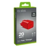 SBS TETRGAN1C20R 20W GaN laidinis įkroviklis su Power Delivery - Raudona
