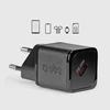 SBS TETRGAN1C20K 20W GaN USB-C laidinis įkroviklis su Power Delivery – juodos spalvos