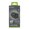 SBS TETRGAN1C45W 45W GaN USB-C laidinis įkroviklis su Power Delivery – juodos spalvos