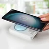 SBS 5000 mAh belaidis magnetinis išorinis akumuliatorius (Power Bank), baltos spalvos