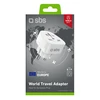 SBS Shucko/EU Travel Adapteris - Universal - Baltas