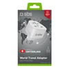 SBS CH Travel Adapteris - Universal - Baltas