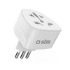SBS IT kelioninis adapteris – universalus – baltas