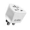 SBS UK kelioninis adapteris – universalus – baltas