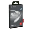 SBS TECABLETISSUETCCG USB-C – USB-C 1.5m 60W pintas kabelis – pilkos spalvos