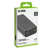 Fast charge power bank: 20,000 mAh, 2 USBs juodos spalvos