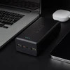 Fast charge power bank: 20,000 mAh, 2 USBs juodos spalvos