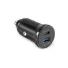 SBS TECRPD25W automobilinis įkroviklis 25W USB-A USB-C su Power Delivery – juodos spalvos
