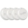 SBS Track My Circle locator compatible with Apple Find My set of 4 – baltas