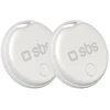 SBS Track My Circle locator compatible with Apple Find My set of 2 – baltas