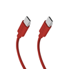 SBS TECABLETISSUETCCR USB-C – USB-C 1.5m 60W pintas kabelis – raudonos spalvos