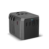 SBS Universal GaN Travel Adapteris 70W 3xUSB-C 2xUSB-A with Case - Juodas