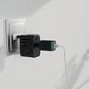 SBS Universal GaN Travel Adapteris 70W 3xUSB-C 2xUSB-A with Case - Juodas