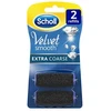 Scholl Velvet Smooth Replacement Heads for Electronic Foot File 2 Pc