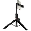 Selfie stick tripod with remote control + LED light Hoco K34 juodas