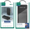 SENDEM P402 external battery (powerbank) | 20000 mAh | 12W | USB-C, Lightning, Micro USB, USB-A | juodas