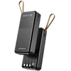 SENDEM P402 external battery (powerbank) | 20000 mAh | 12W | USB-C, Lightning, Micro USB, USB-A | juodas