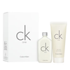 Set Calvin Klein: CK One Eau De Toilette Unisex, 50 ml + CK One Kūno prausiklis For Hair &amp; Body, 100 ml