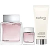 Rinkinys Calvin Klein: Euphoria EDT vyrams, 100 ml + Euphoria EDT vyrams, 15 ml *Miniatiūrinis + Euphoria balzamas po skutimosi, 100 ml