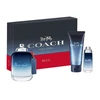 Set Coach: Mėlyna Eau De Toilette For Men, 100 ml + Mėlyna Eau De Toilette For Men, 15 ml + Mėlyna Dušo želė Beard &amp; Hair, 100 ml