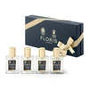 Set Floris Of London: Night Scented Jasmine Eau De Toilette For Women, 15 ml + Bouquet De La Reine Eau De Toilette For Women, 15 ml + Baltas Rose Eau De Toilette For Women, 15 ml + Chypress Eau De Toilette Unisex, 15 ml