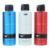 Set Ford: Mustang Mėlyna Dezodorantas Purškiklis For Men, 200 ml + Mustang Raudona Dezodorantas Purškiklis For Men, 200 ml + Mustang Baltas Dezodorantas Purškiklis For Men, 200 ml