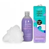 Rinkinys „I Love“: drėkinamasis dušo želė „A Good Night's Sleep“ visiems odos tipams, 500 ml + „I Love“ kūno kempinėlė