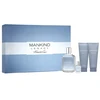 Rinkinys Kenneth Cole: „Mankind Legacy“ tualetinis vanduo vyrams, 100 ml + „Mankind Legacy“ balzamas po skutimosi, 100 ml + „Mankind Legacy“ dušo želė ir šampūnas 2 viename, 100 ml + „Mankind Legacy“ tualetinis vanduo vyrams, 15 ml