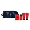 Set Ralph Lauren: Polo Raudona Eau De Toilette For Men, 125 ml + Polo Raudona Eau De Toilette For Men, 40 ml + Polo Raudona Moisturizing After-Shave Balm, 50 ml + Polo Raudona Dušo želė &amp; Šampūnas 2-In-1, 50 ml