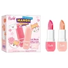 Set Rude Cosmetics: Peach Kiss Hydrating Lūpų balzamas 3.5 ml + Watermelon Hydrating Lūpų balzamas 3.5 ml